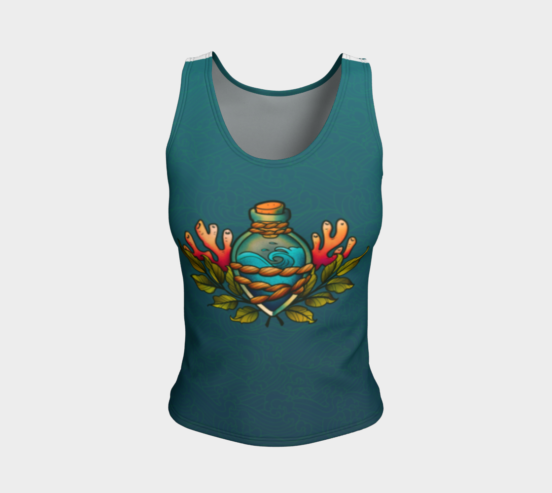 The Ocean in a Bottle Fit Tank Top preview