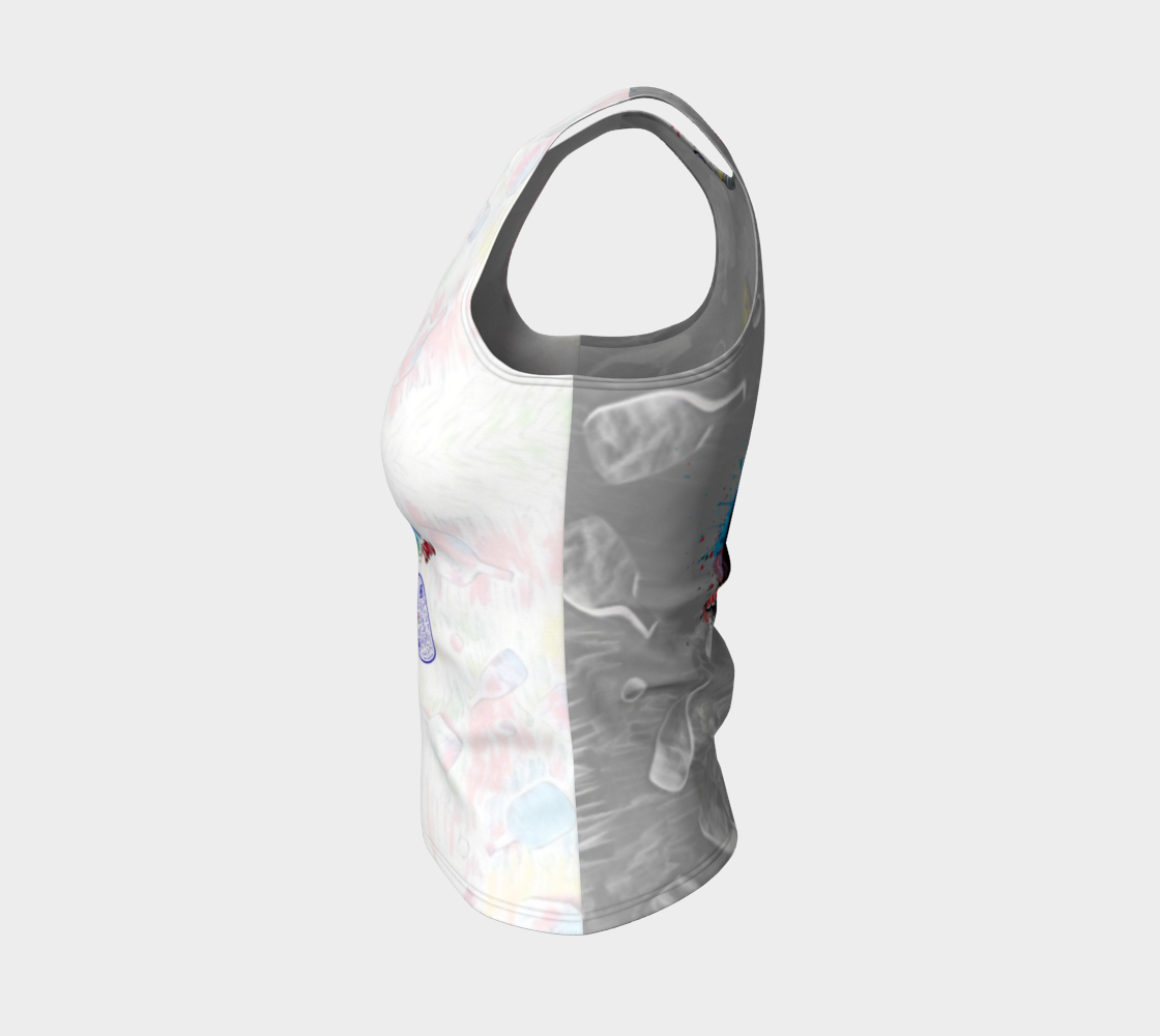 Rosie fitted tank, 2 tone, (Long or Regular) PFFW preview #3