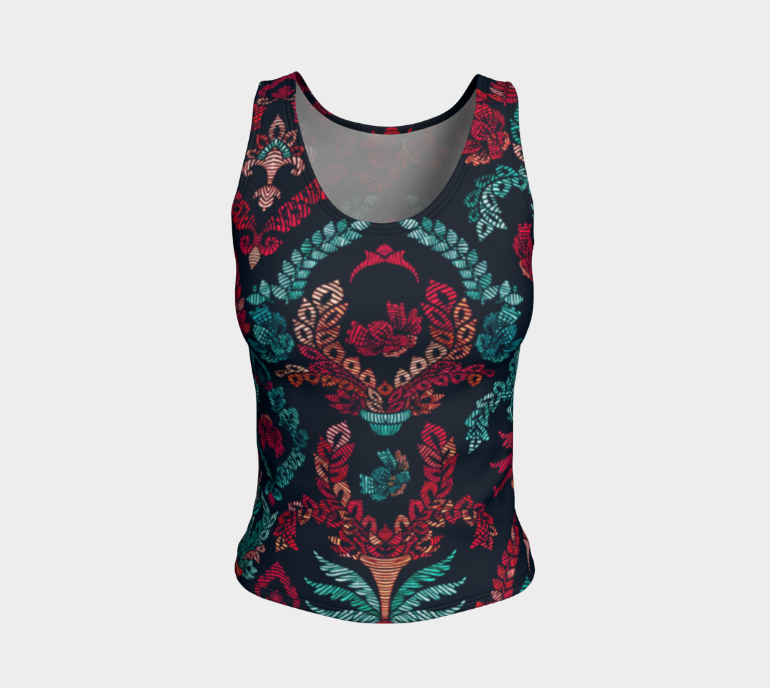 Damask Fitted Tank Top preview