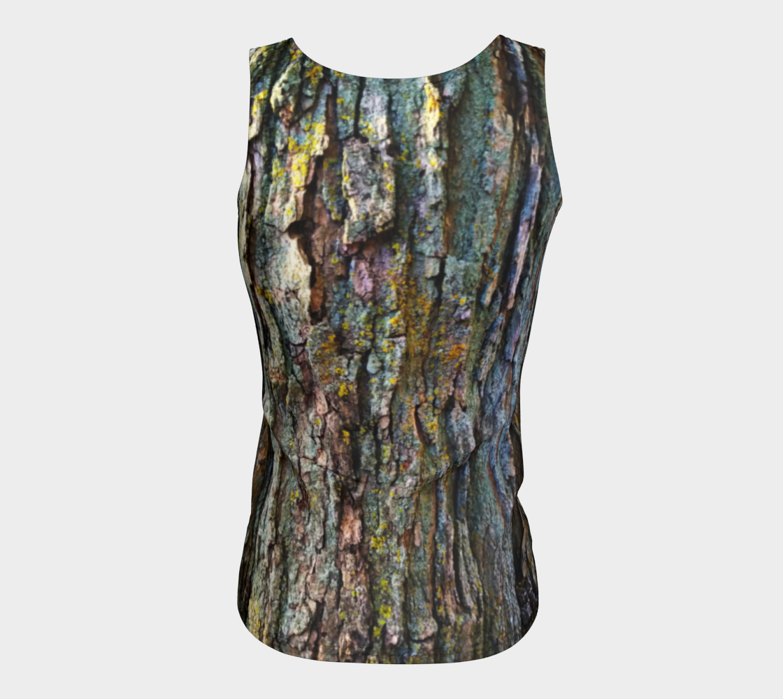 Tree Bark Fitted Tank Top - long option available thumbnail #7