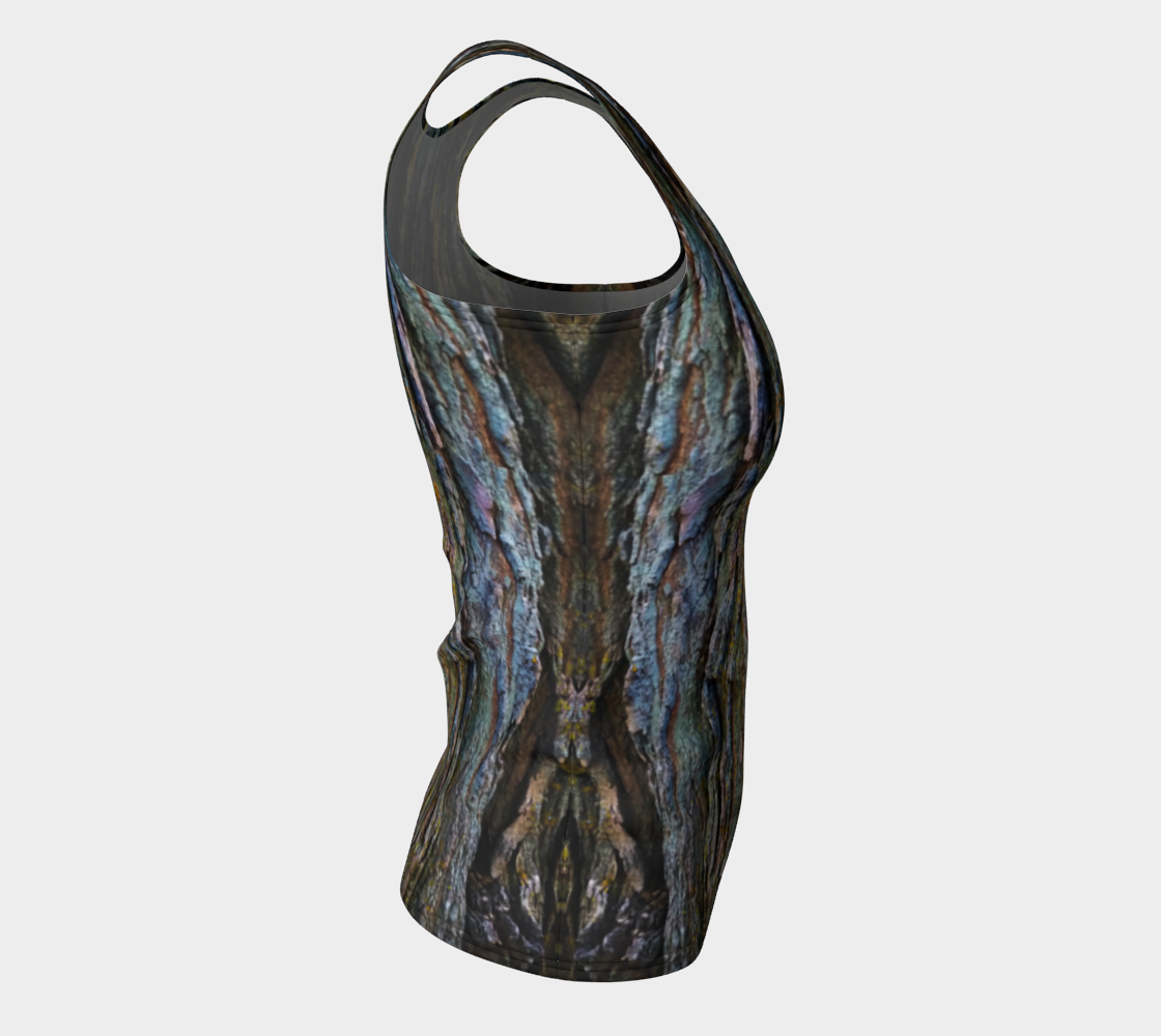Tree Bark Fitted Tank Top - long option available preview #8
