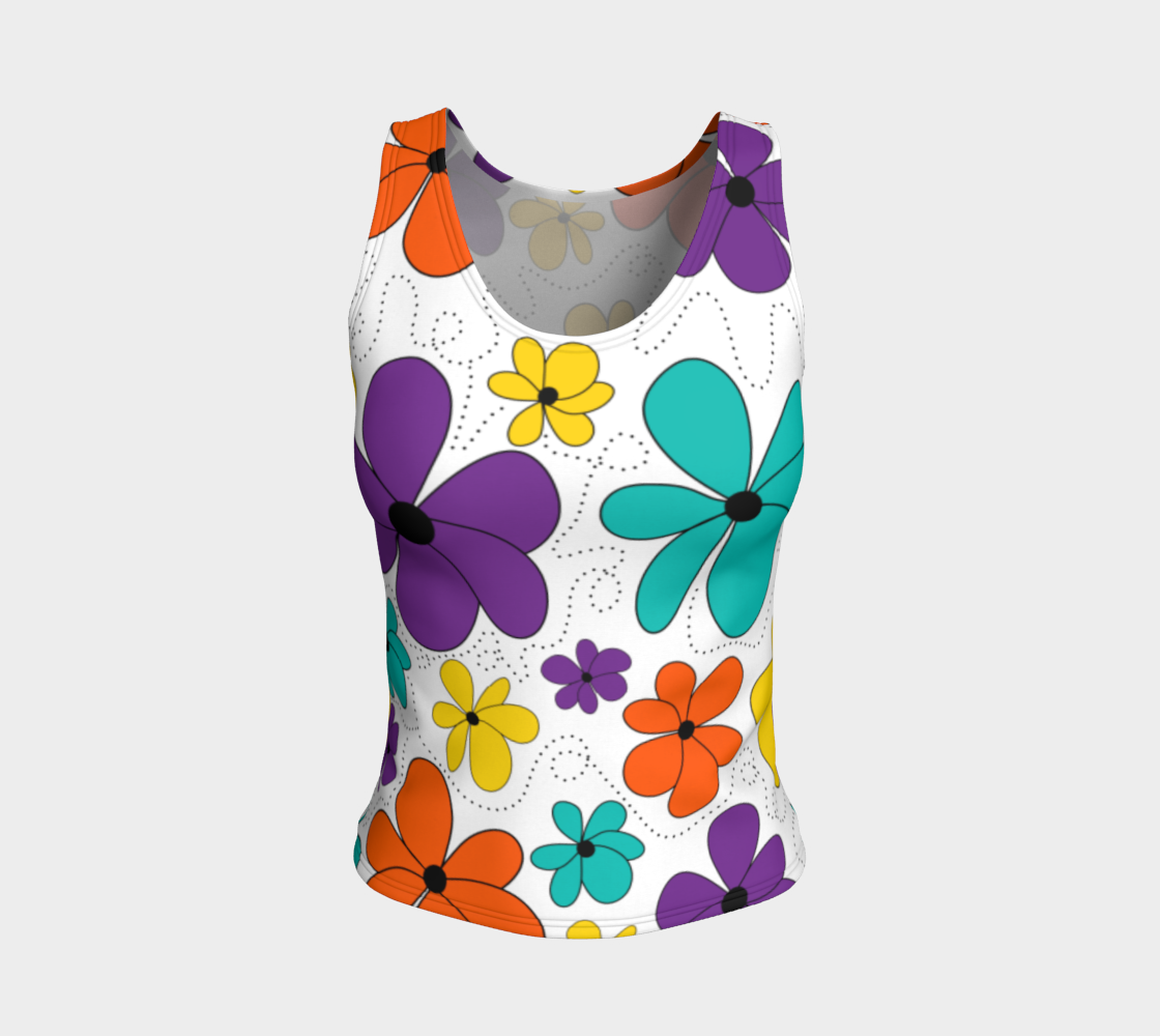 Loopy Daisies Fitted Tank preview