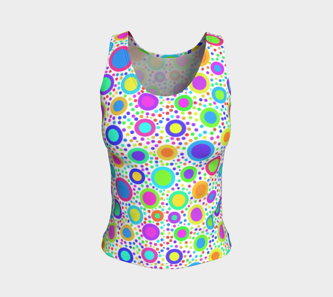 Crazy Dots Fitted Tank preview