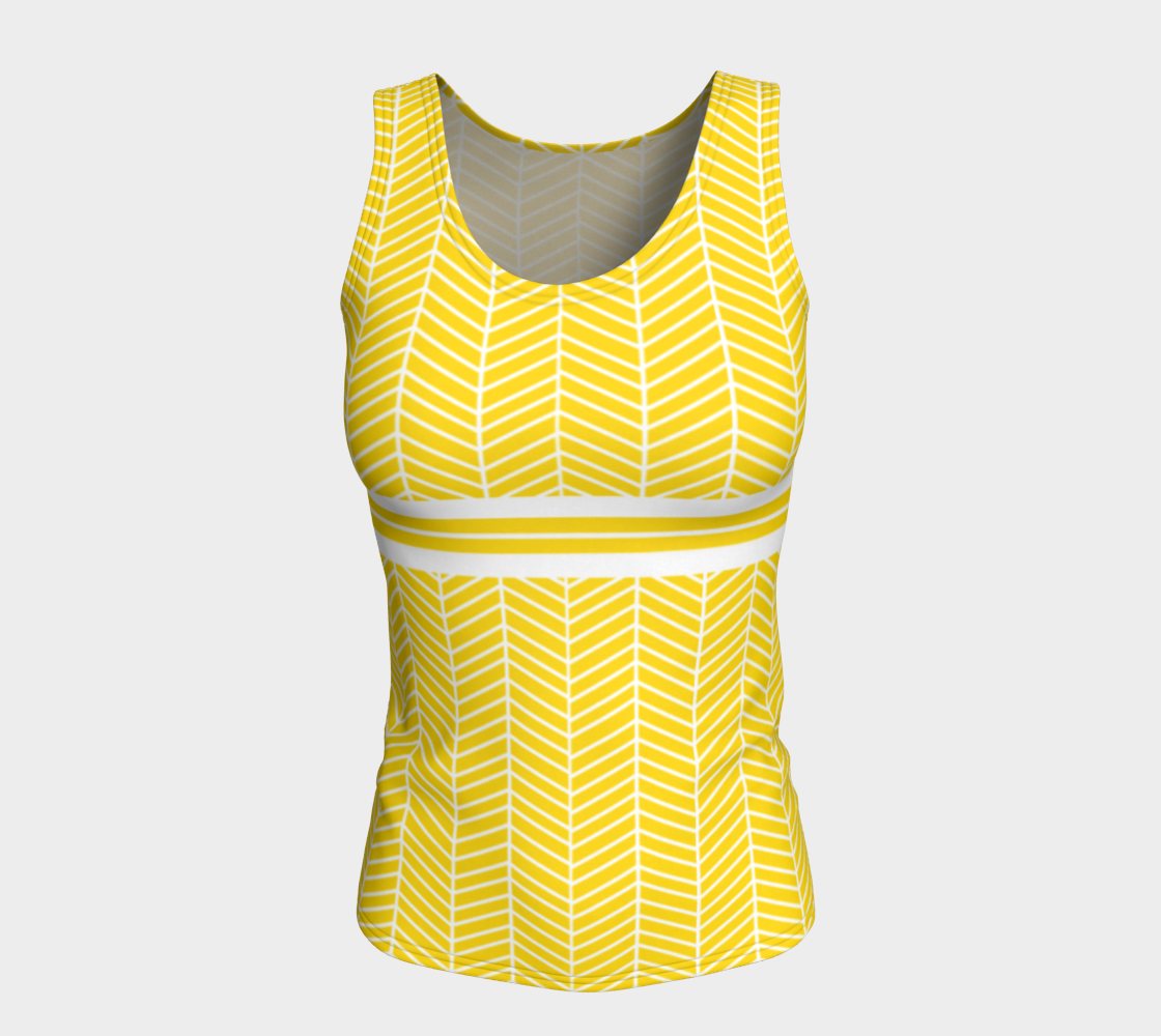 Lemony Fitted Tank preview #5