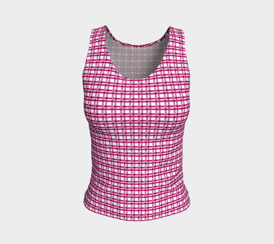 Peony Plaid Fitted Tank preview