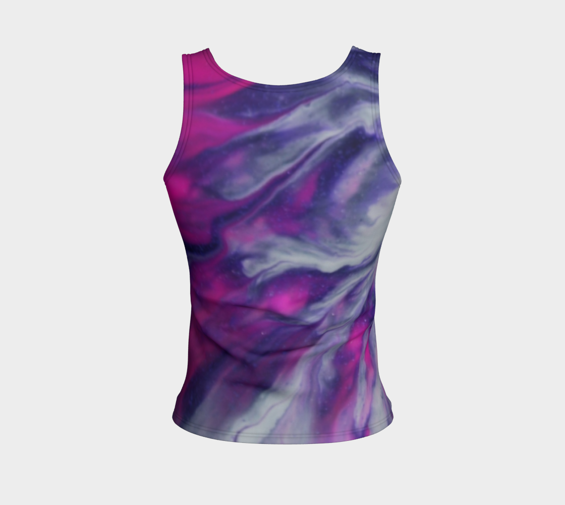 Playful Pinks - Fitted Tank Top 3D preview