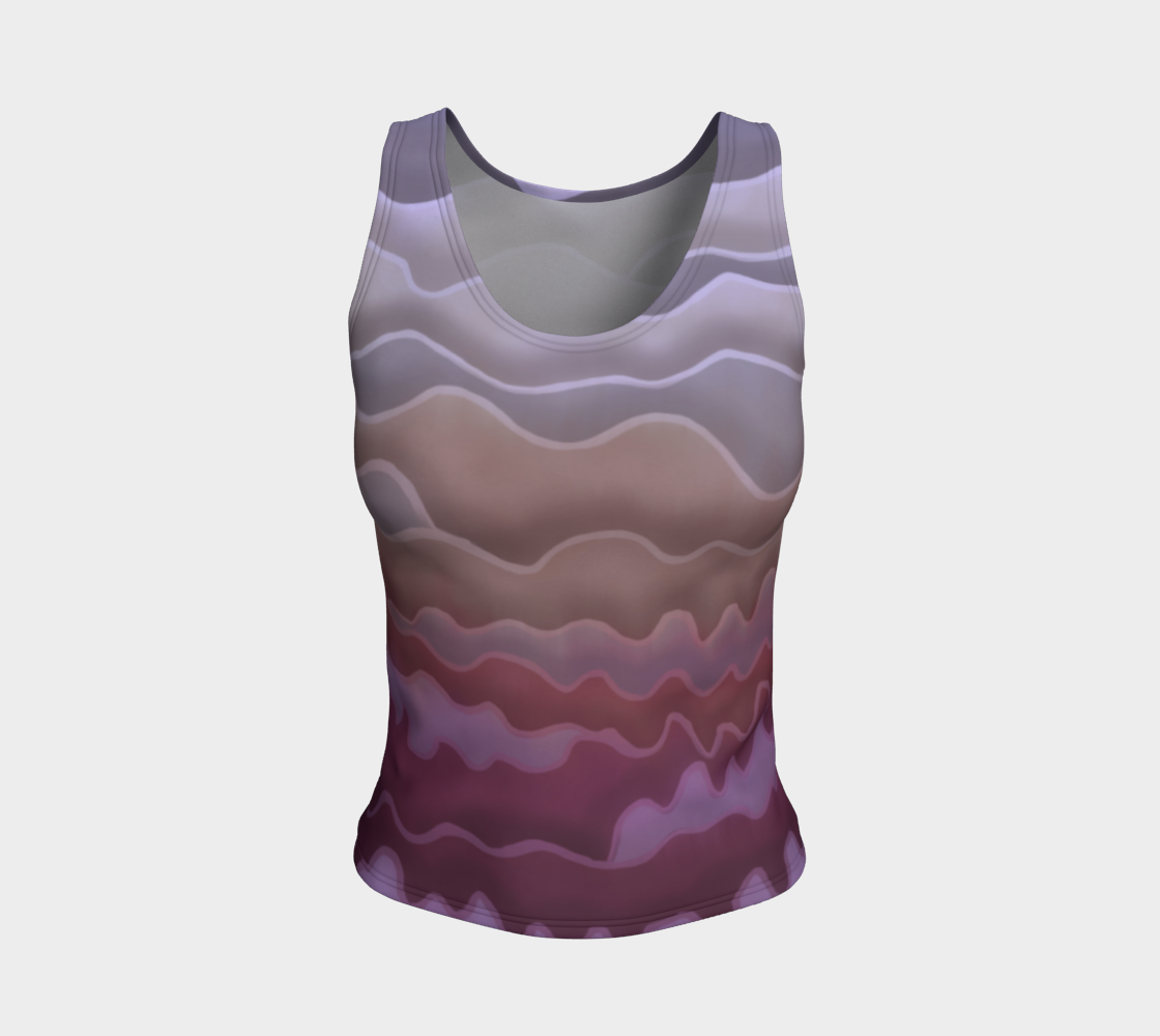 Layers Purple Fitted Tank Top  preview