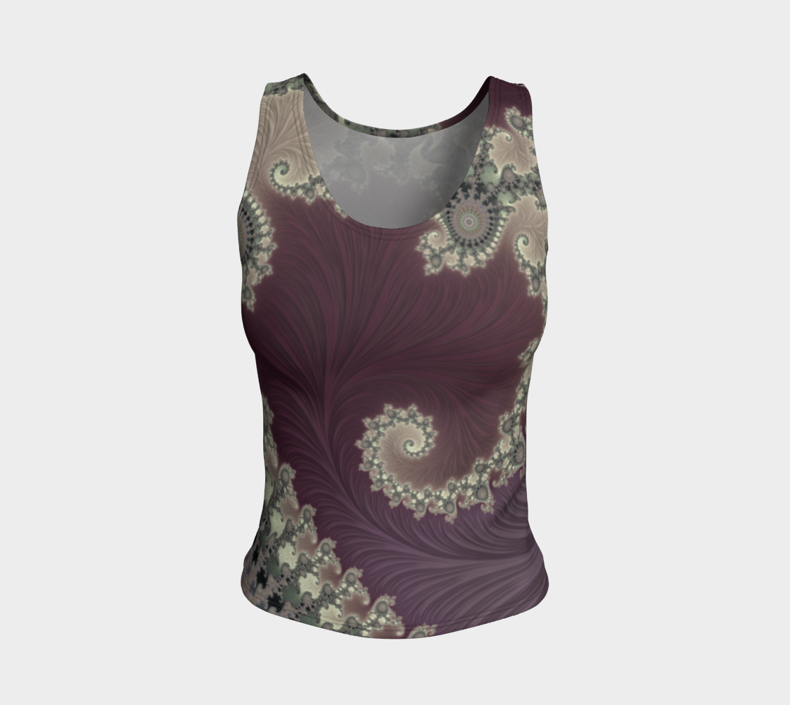Boysenberry Cream Fitted Tank Top  preview