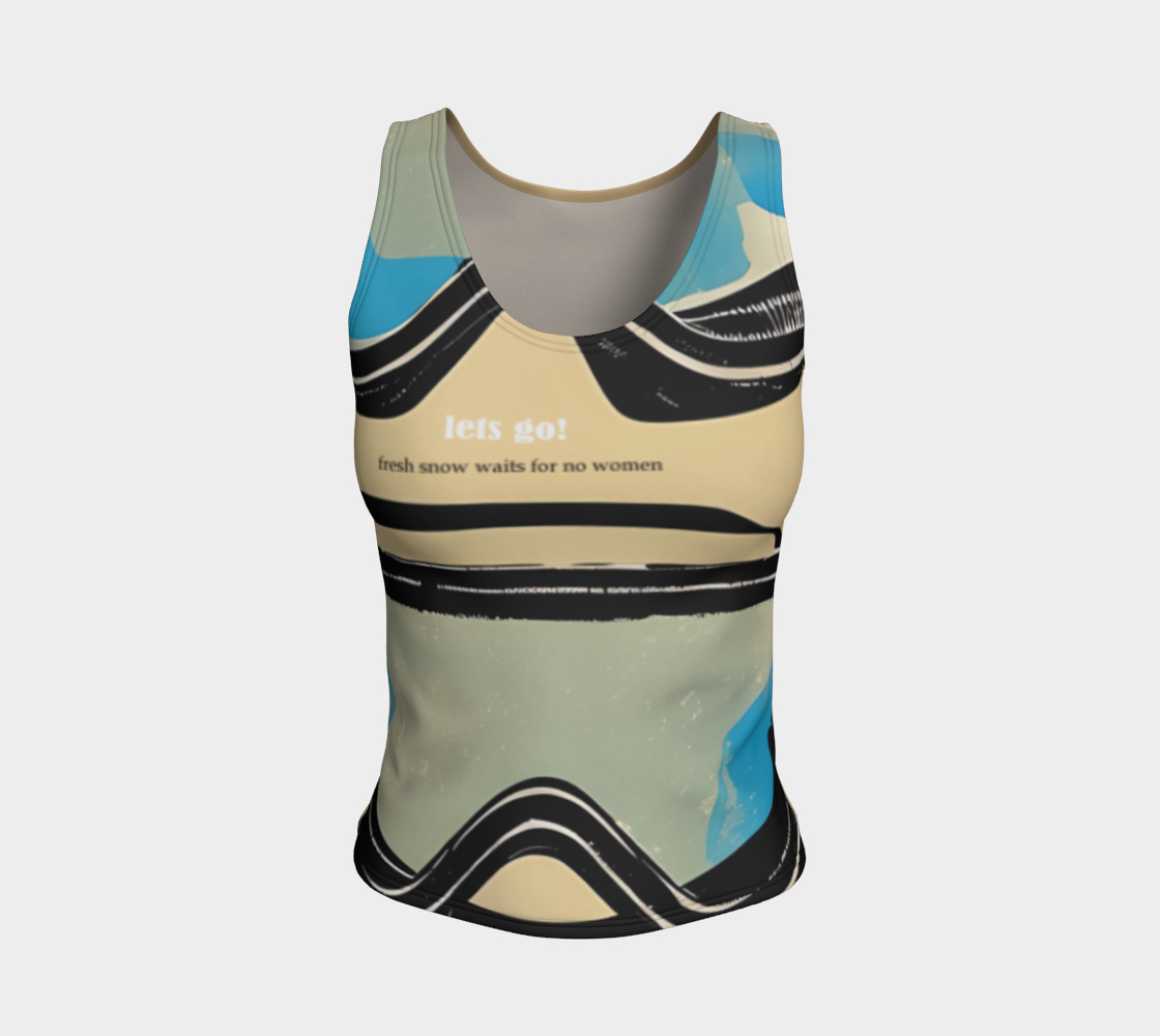 rather be skiing tank top preview