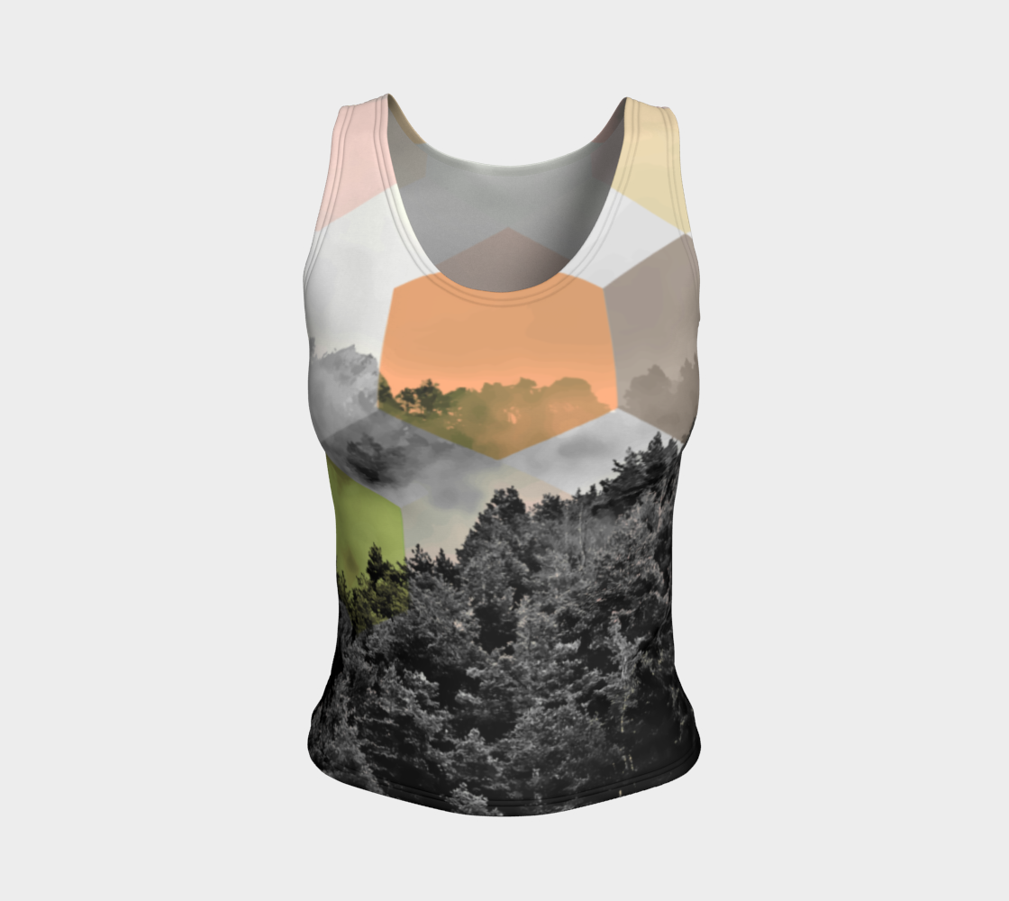 Aperçu de Explained Dimensionality V2 Fitted Tank Top