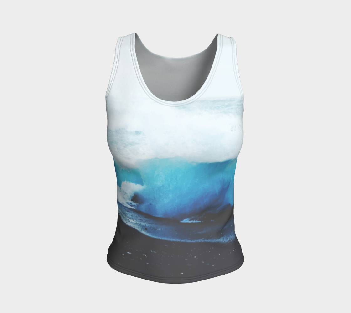 I Want The Ocean Now Fitted Tank Top preview