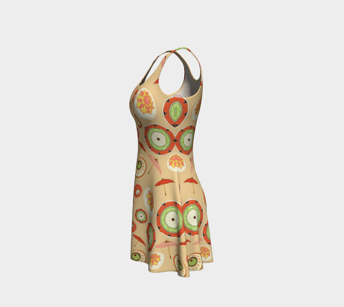 umbrella flare gown