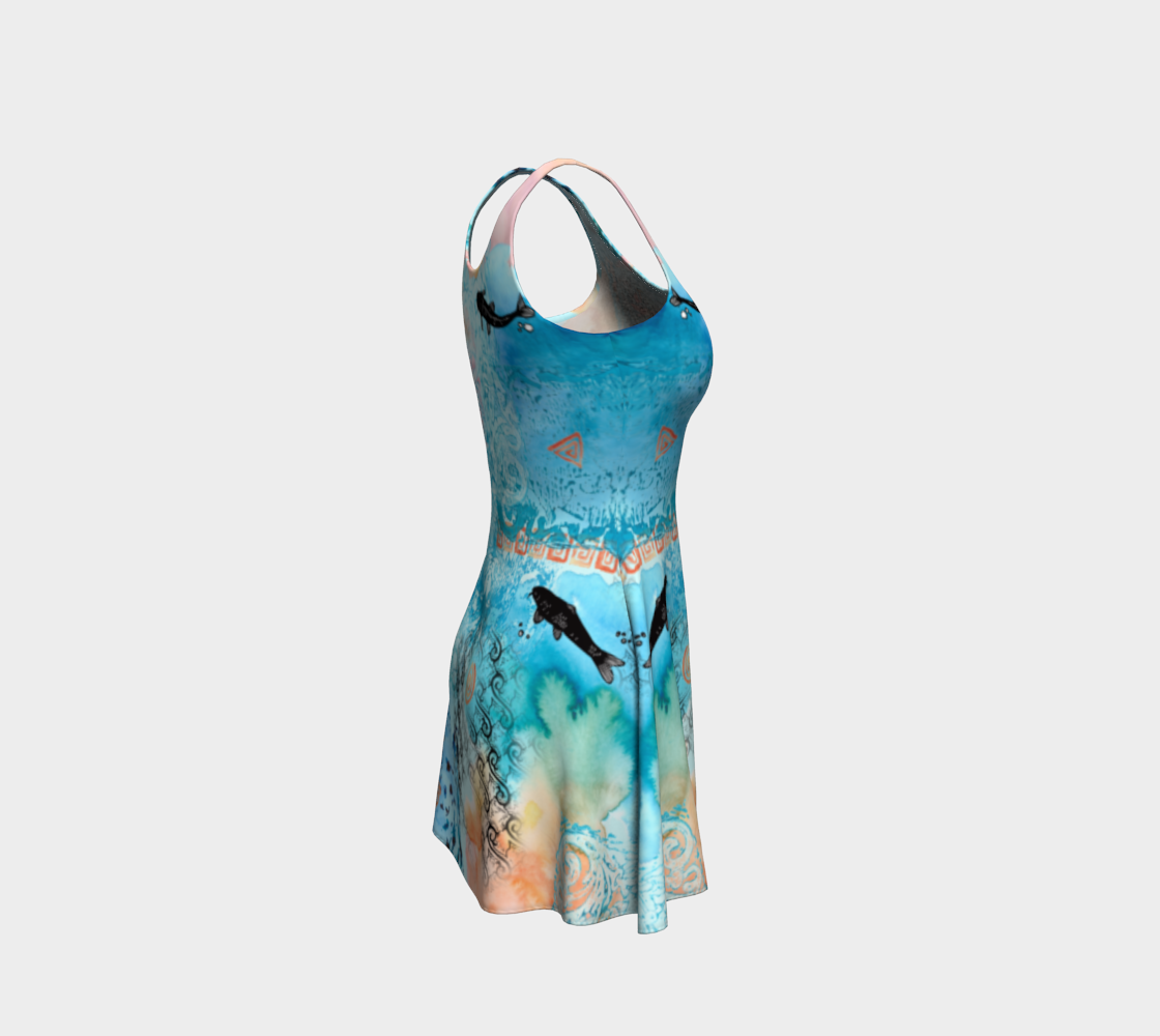 River of Paradise Flare Dress preview #4