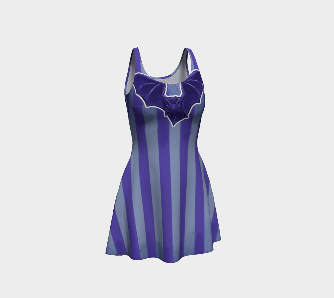 “Violet the Bat” striped dress preview