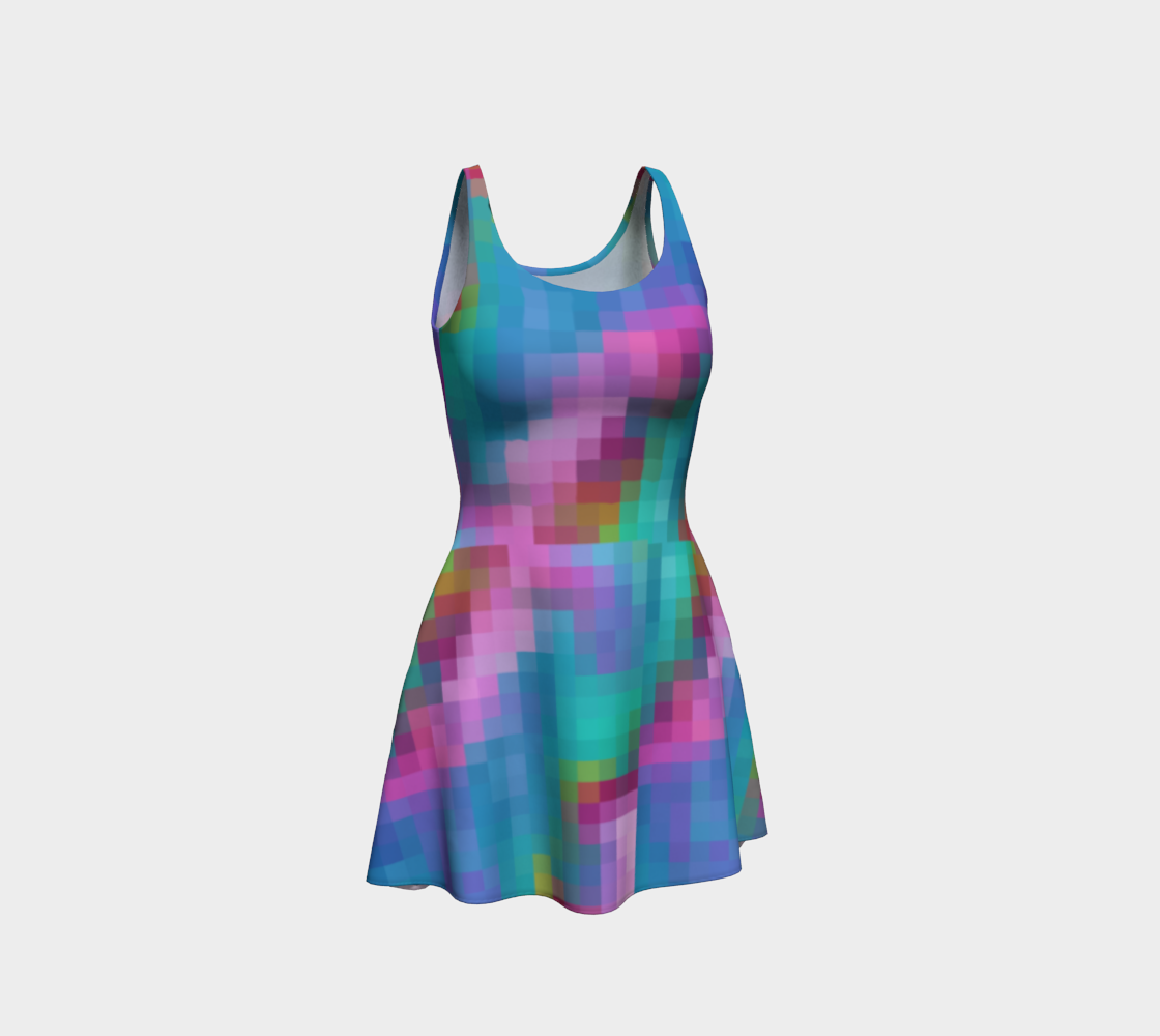 Aperçu de Color Pixels Flare Dress II