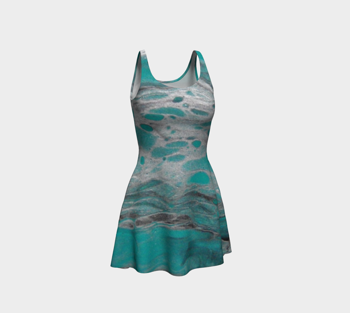 Aperçu 3D de Turquoise Summit Flare Dress
