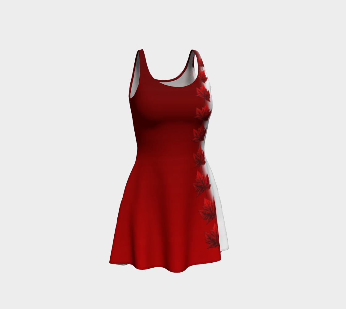 Canada Maple Leaf Dresses Flared New preview