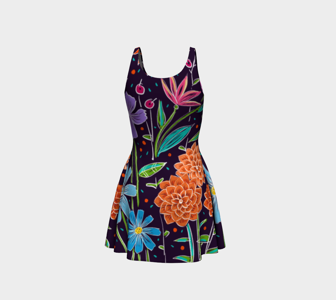 Robe évasée Fleurs d’été preview #3