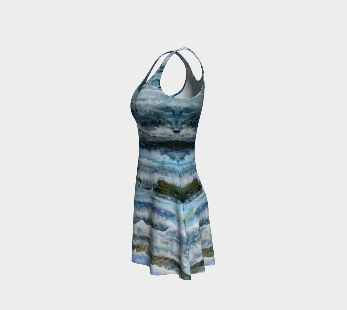 Ocean Waves Flare Dress preview #2