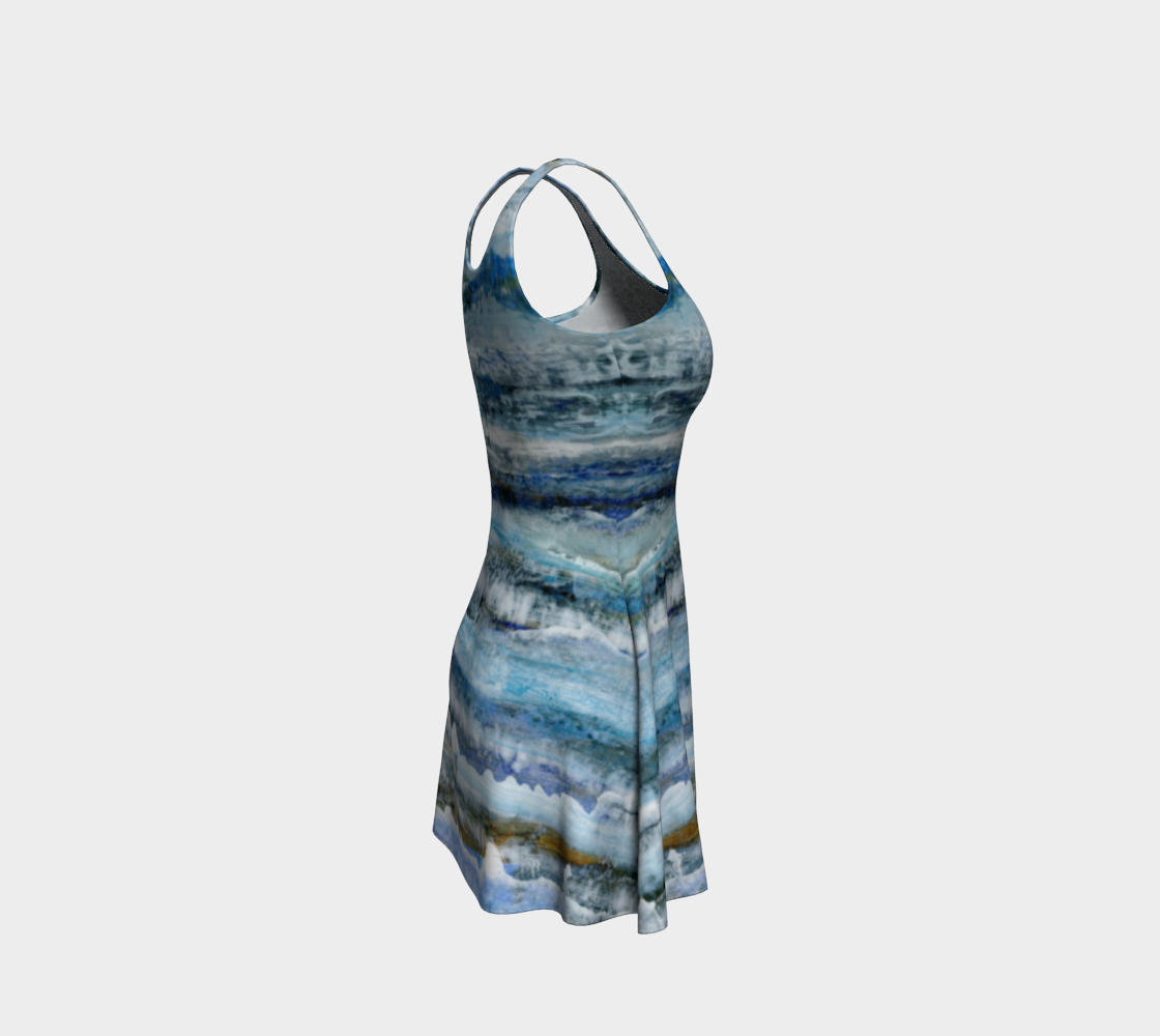 Ocean Waves Flare Dress preview #4