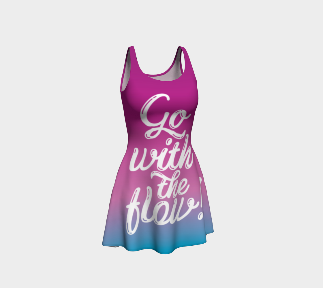 Go With The Flow Cool Ombre Skater Dress preview