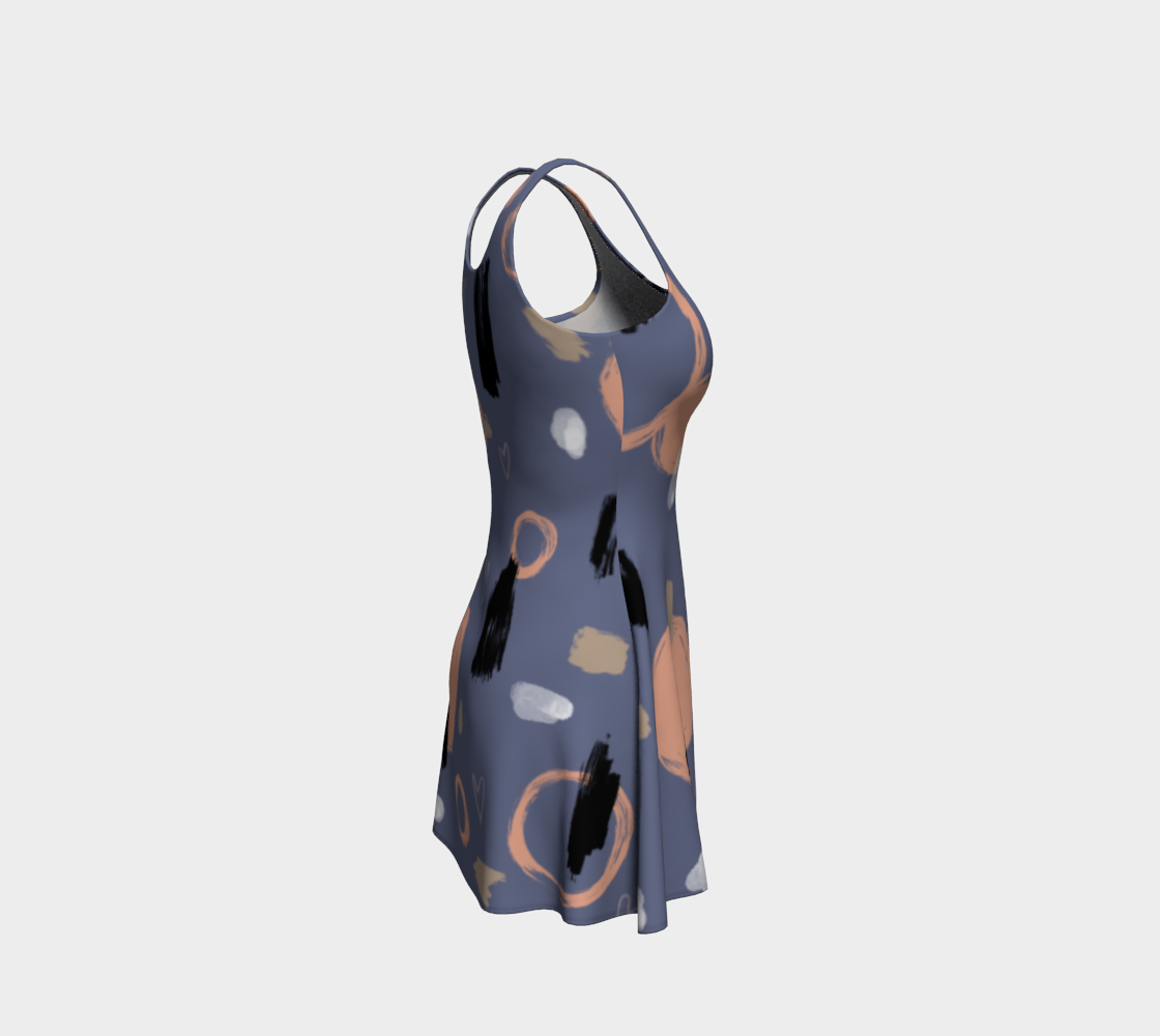 Robe évasée cool abstrait preview #4