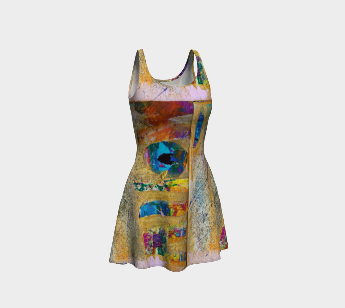 ALLOW (vertical) Flare Dress 3D preview