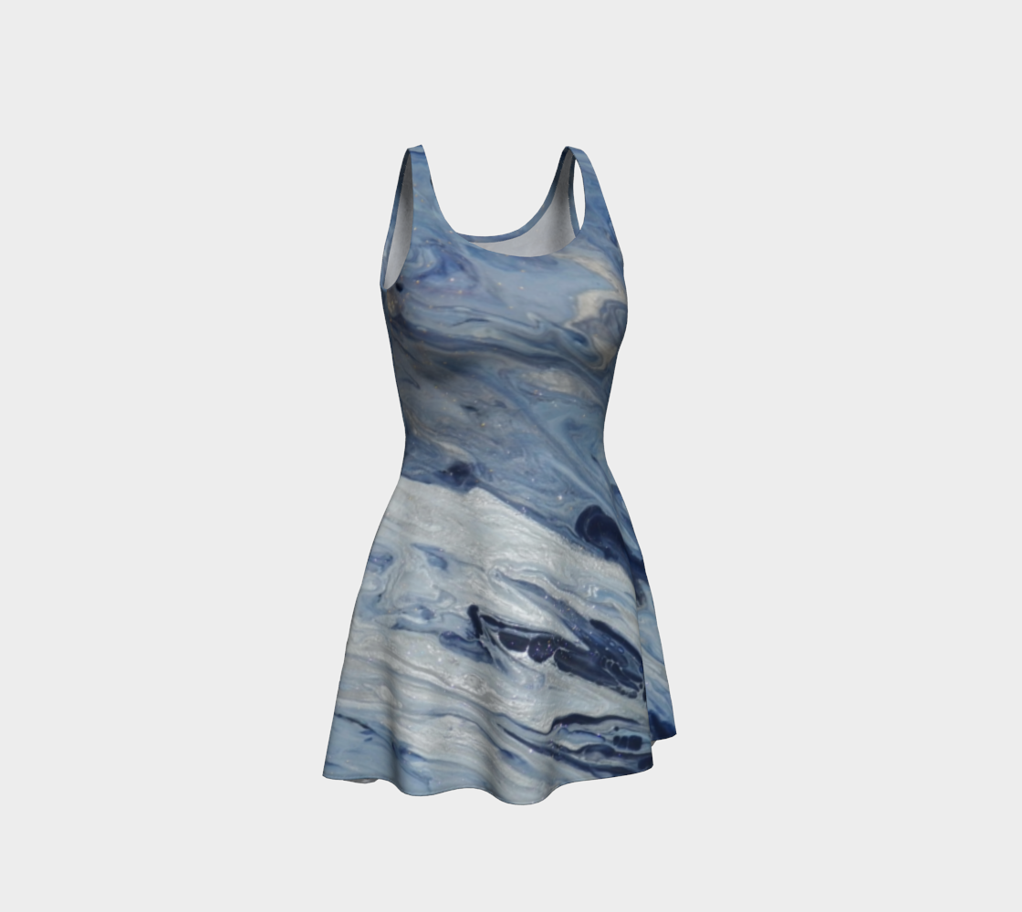 Aperçu 3D de Aqua Abyss Flare Dress