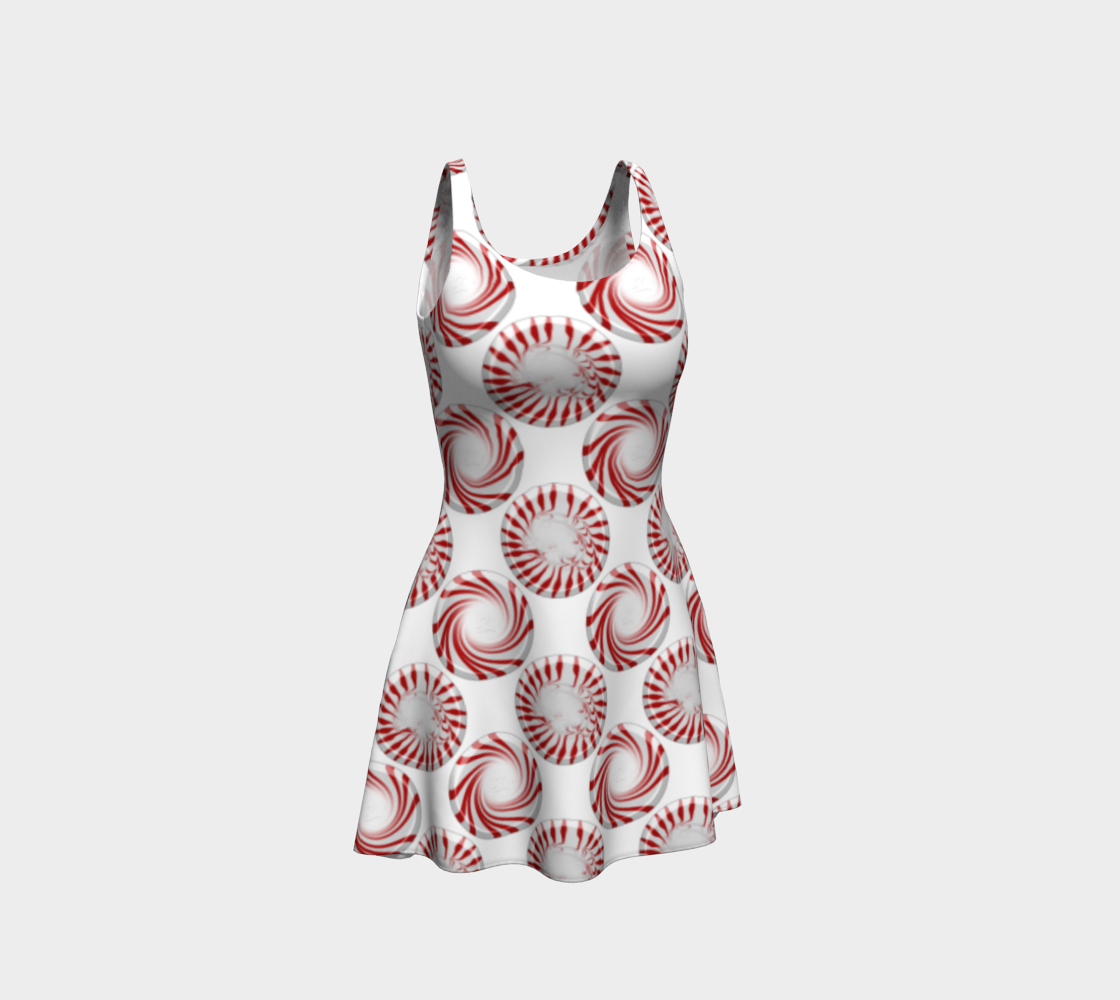 Peppermint Candy Dots Flare Dress preview