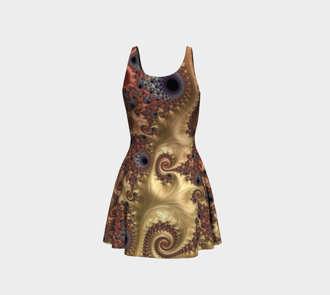 Peach Parade Flare Dress preview #3