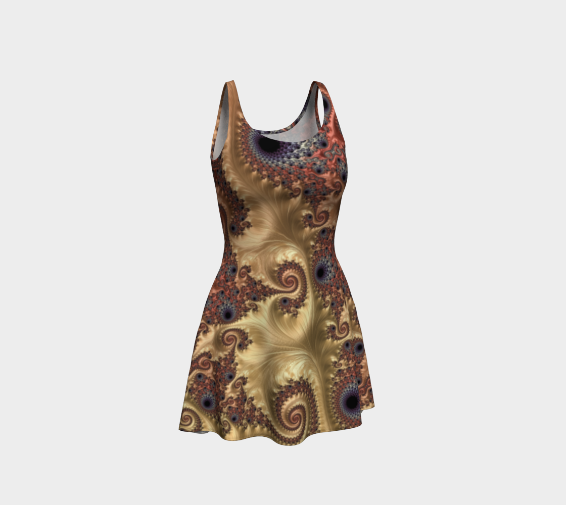 Peach Parade Flare Dress preview #1