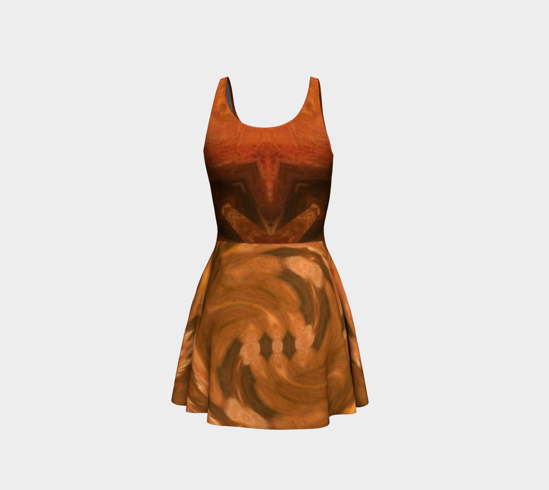 Terra-Spun Sandstorm Floral Dress preview #3