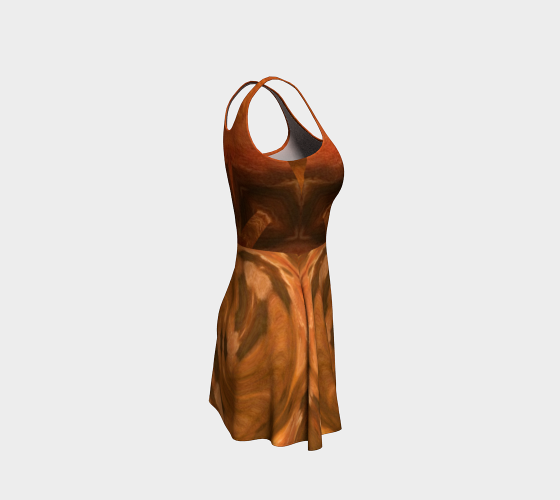 Terra-Spun Sandstorm Floral Dress preview #4