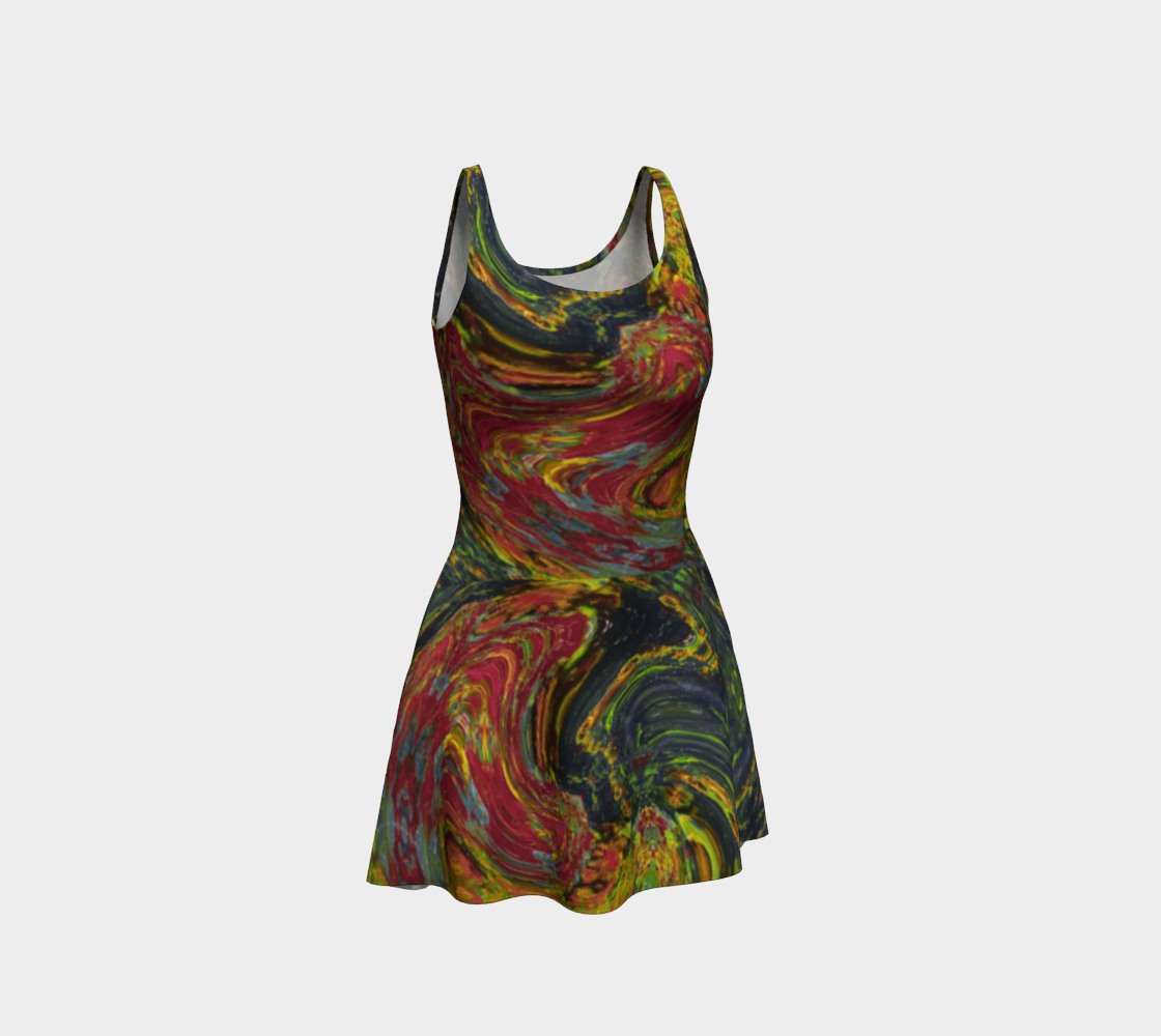 Becket Night Island Flare Dress 3D preview