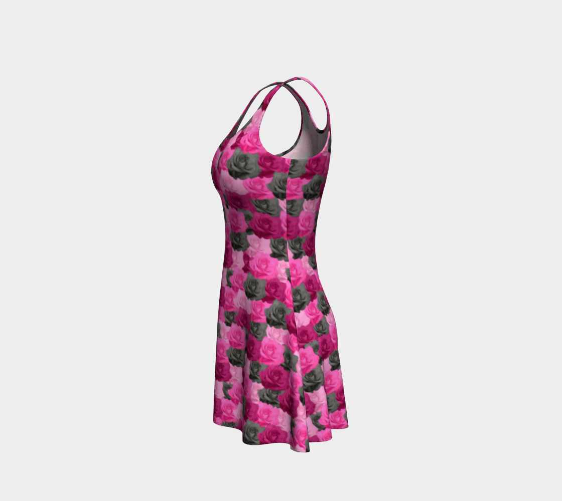 Pink Roses Flare Dress preview #2
