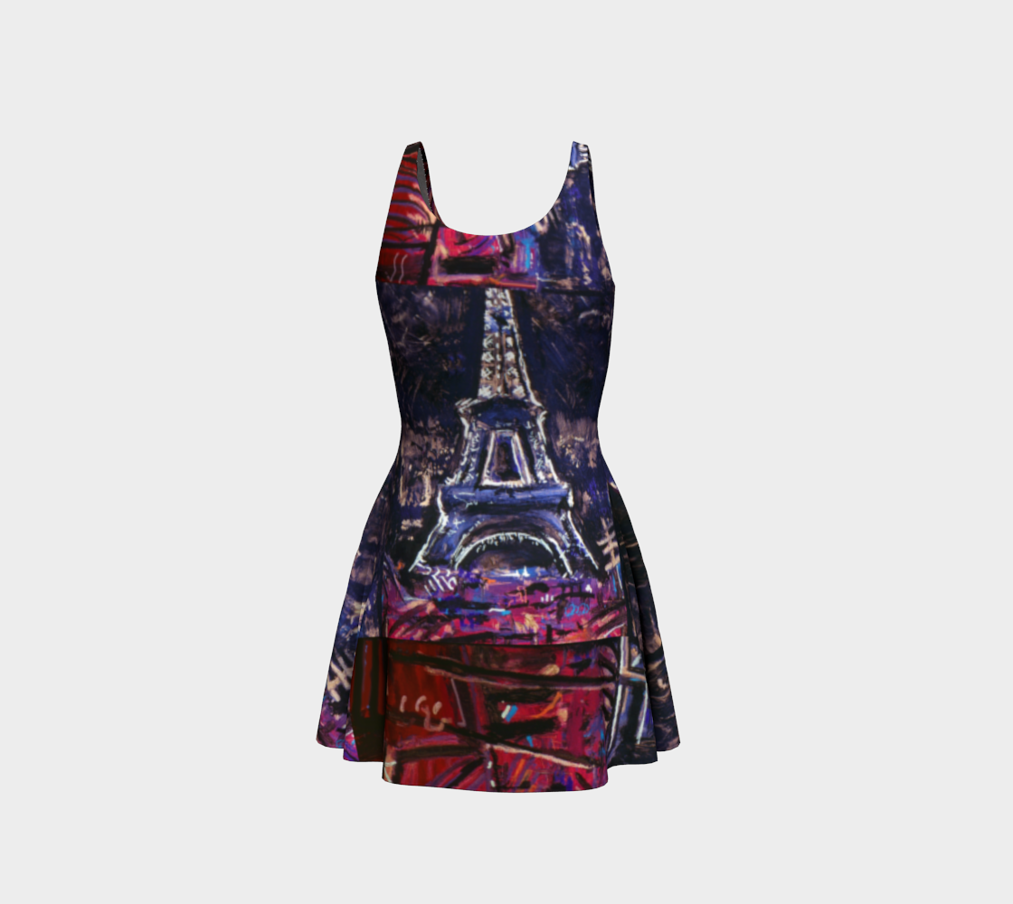 Eiffel Tower Devin Postcard Dress preview #3