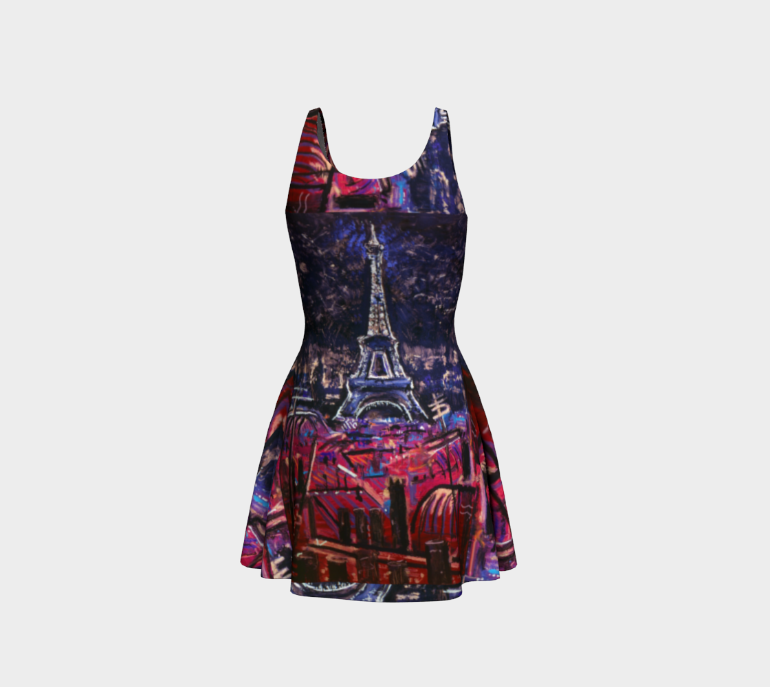 Eiffel Tower Blue Spark Dress preview #3