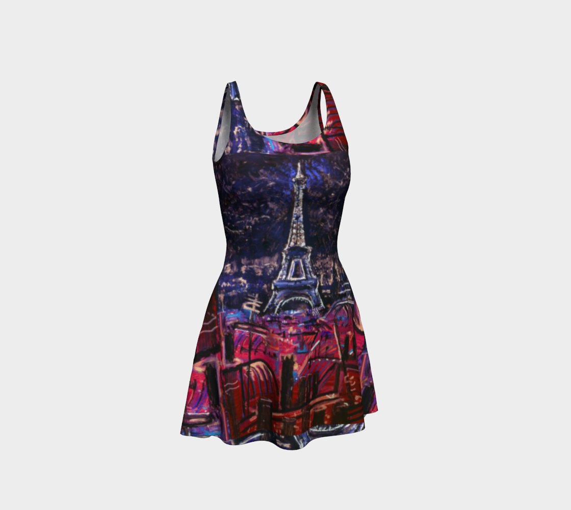 Eiffel Tower Blue Spark Dress preview