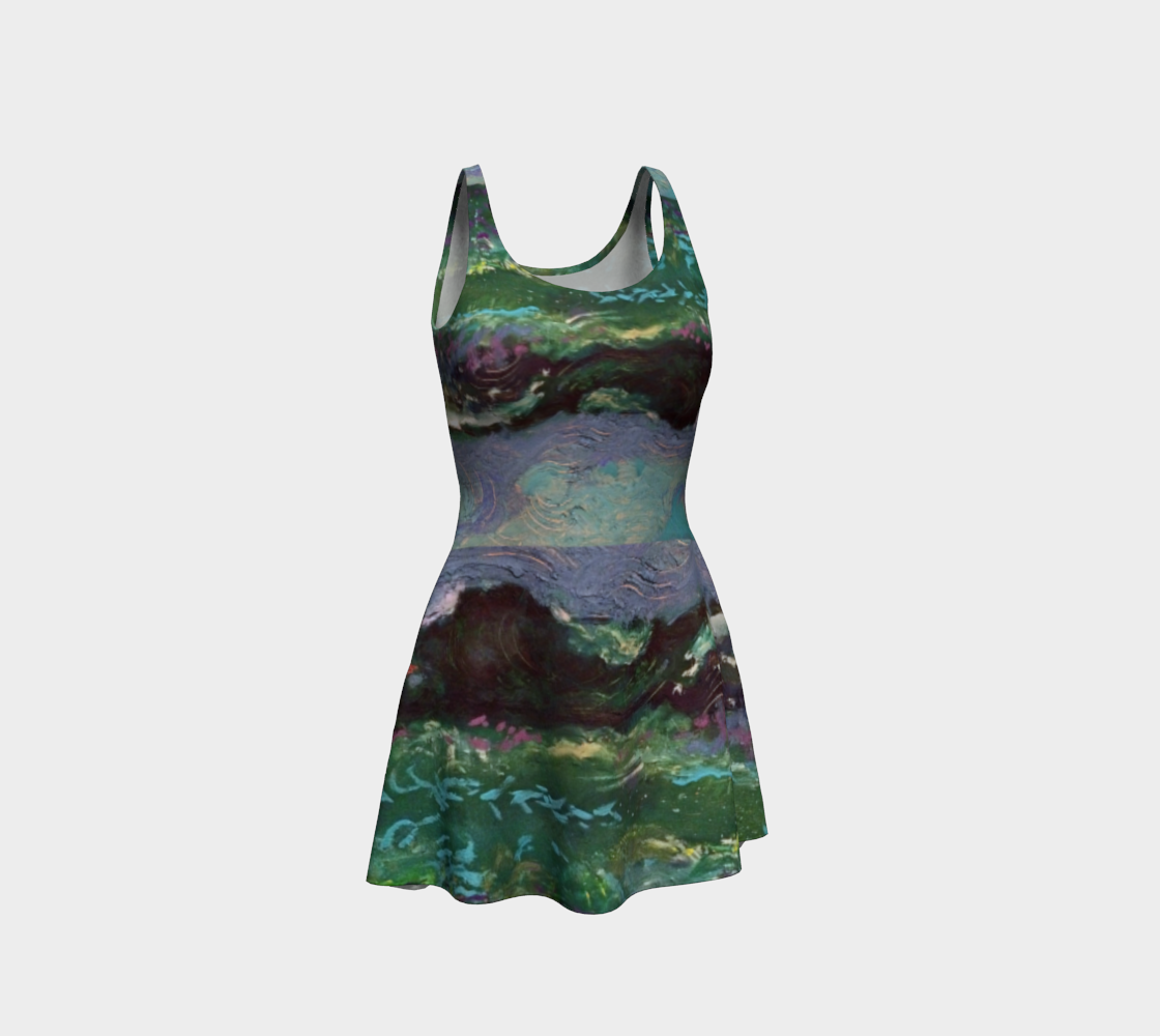 The Sea at Dusk / Crashing-Wave Action Dress preview