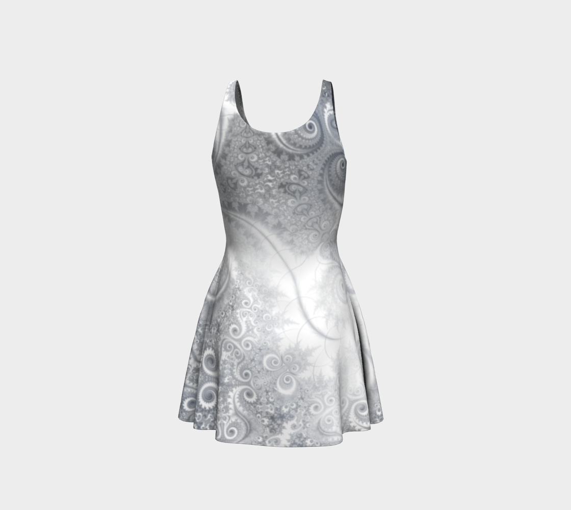 White Grey Fractal Swirls preview #3