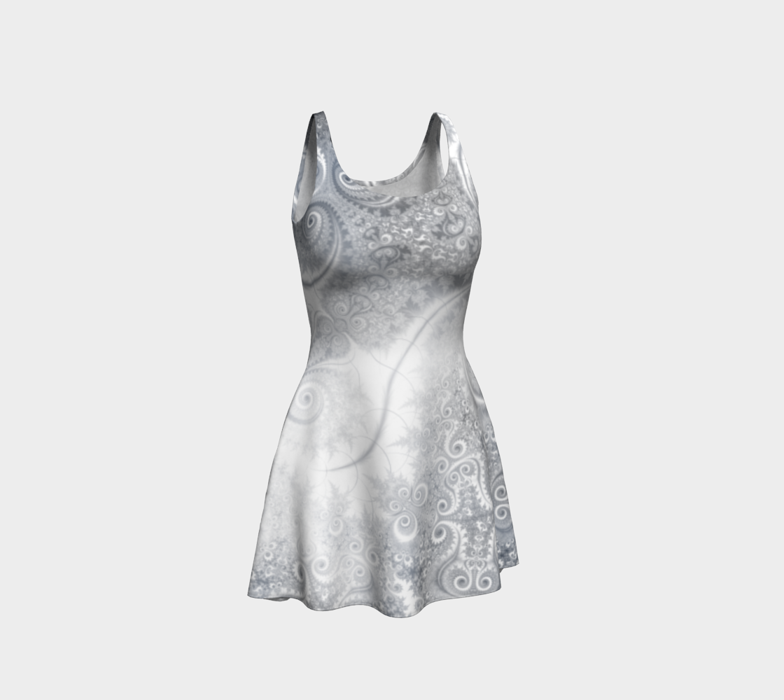 White Grey Fractal Swirls preview #1