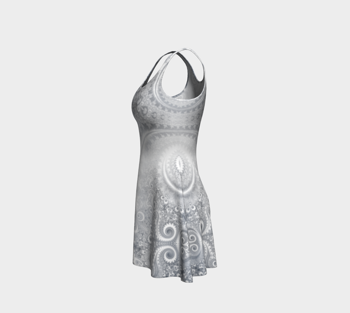 White Grey Fractal Swirls preview #2