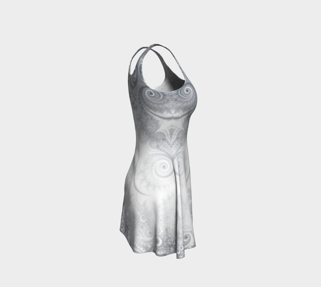 White Grey Fractal Swirls preview #4