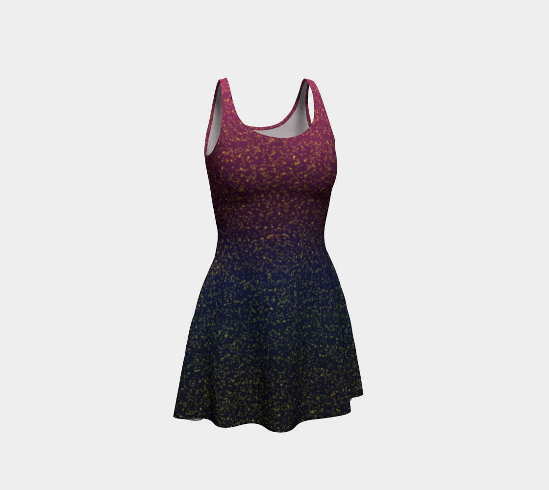 Fireflies at Night Flare Dress preview