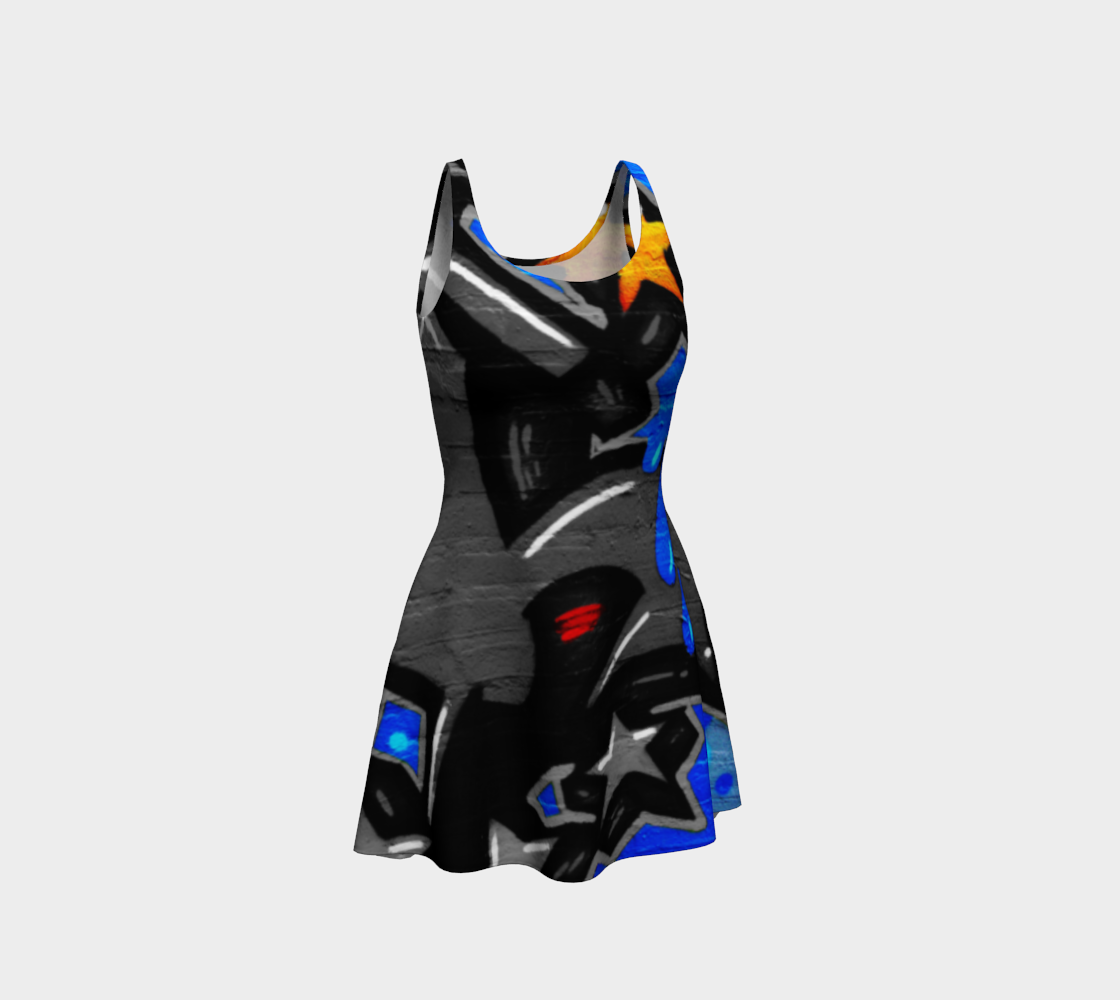 Graffiti 3 Flare Dress preview #1