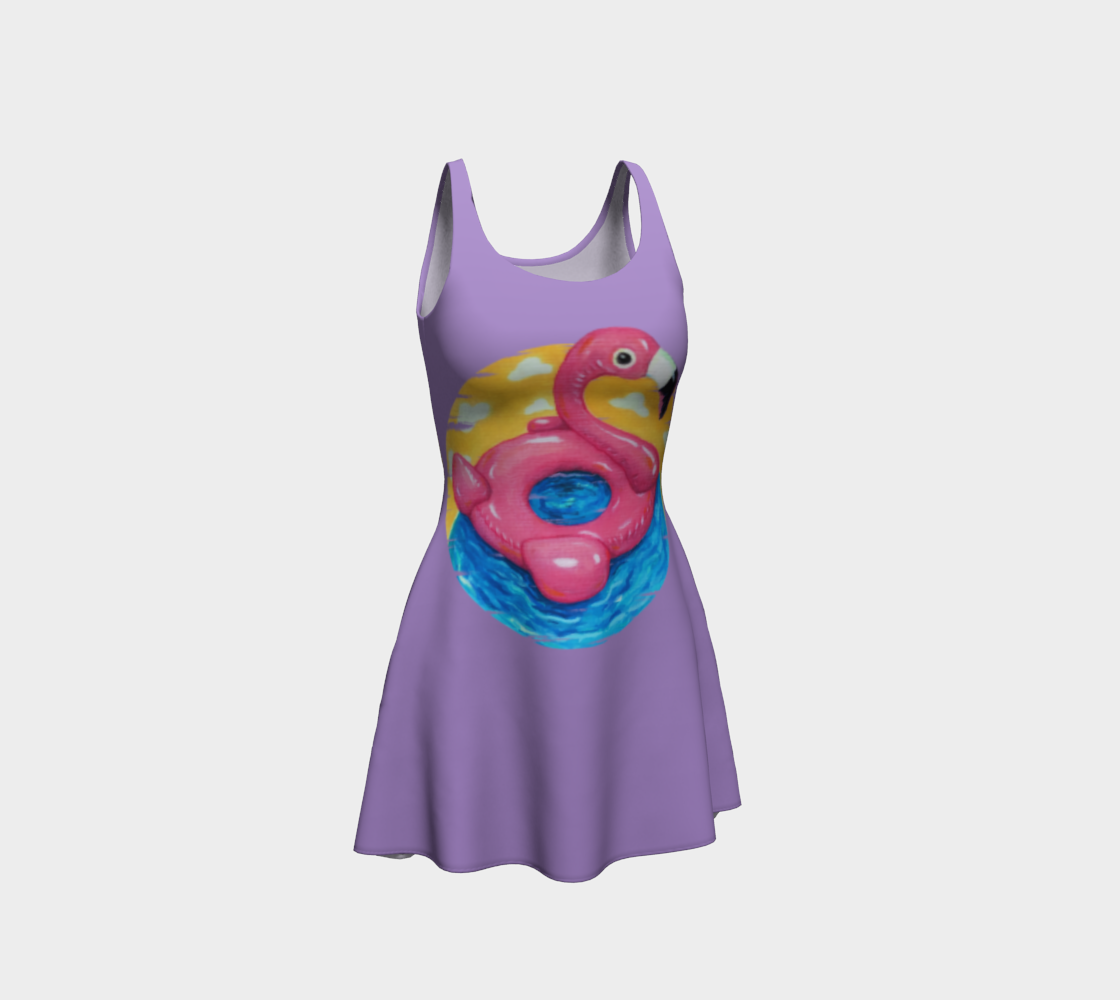 Flamingo Float Flare Dress  preview