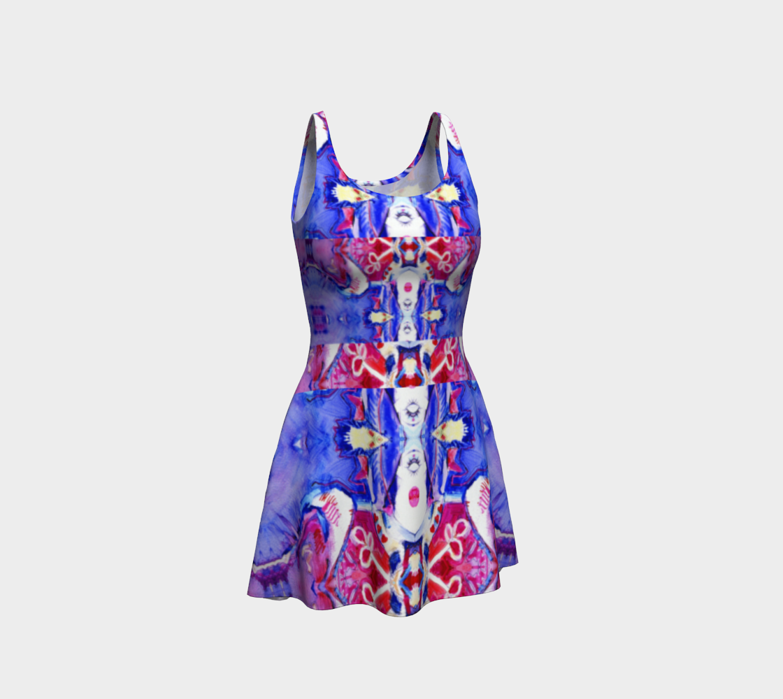 Clown Stars Triple Parfait Print-Dress preview