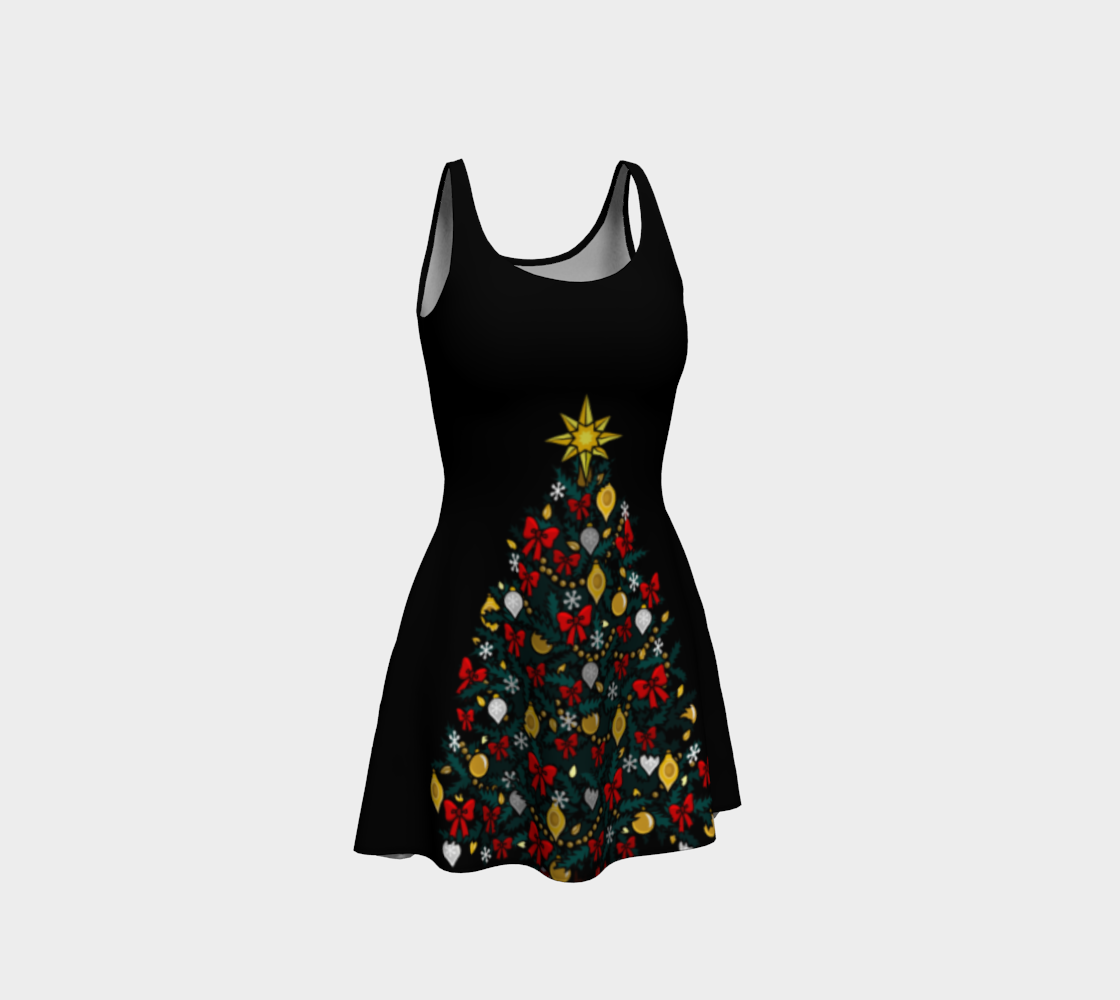 Christmas Tree Dress Festive Holiday Dress preview