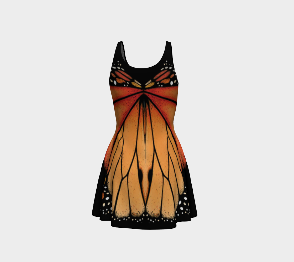 Canada Monarch Butterfly Flare Dress preview #3