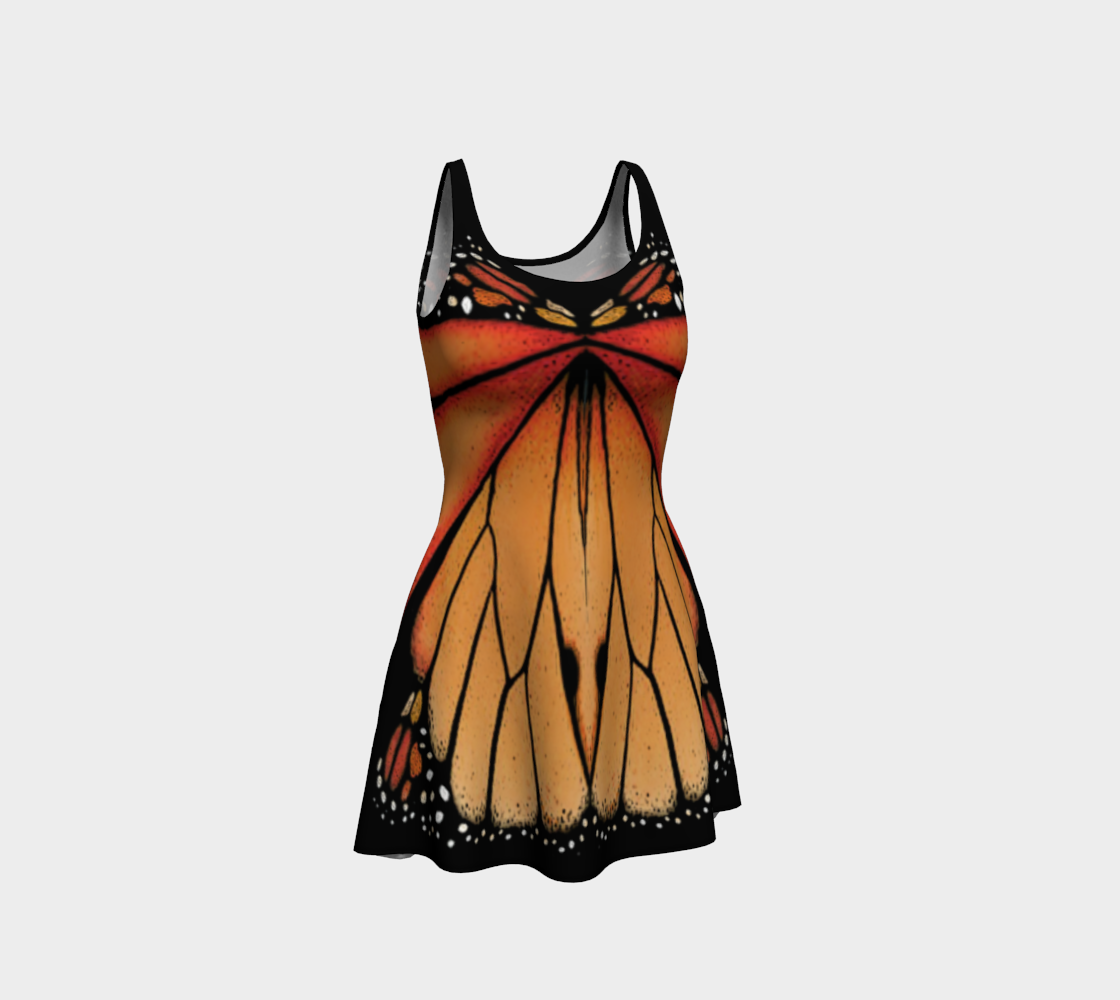 Canada Monarch Butterfly Flare Dress preview